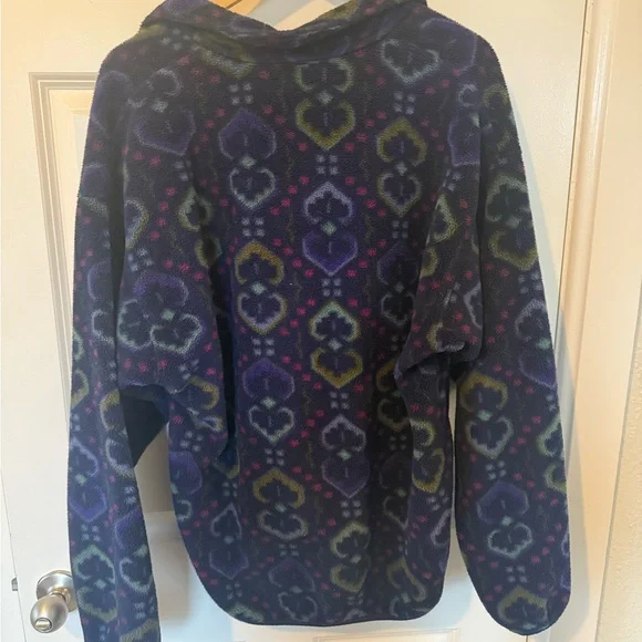 Patagonia Vintage Synchilla Sweater Mens L 1994 Snap-Pullover Tapestry Ink Blue - Picture 2 of 10